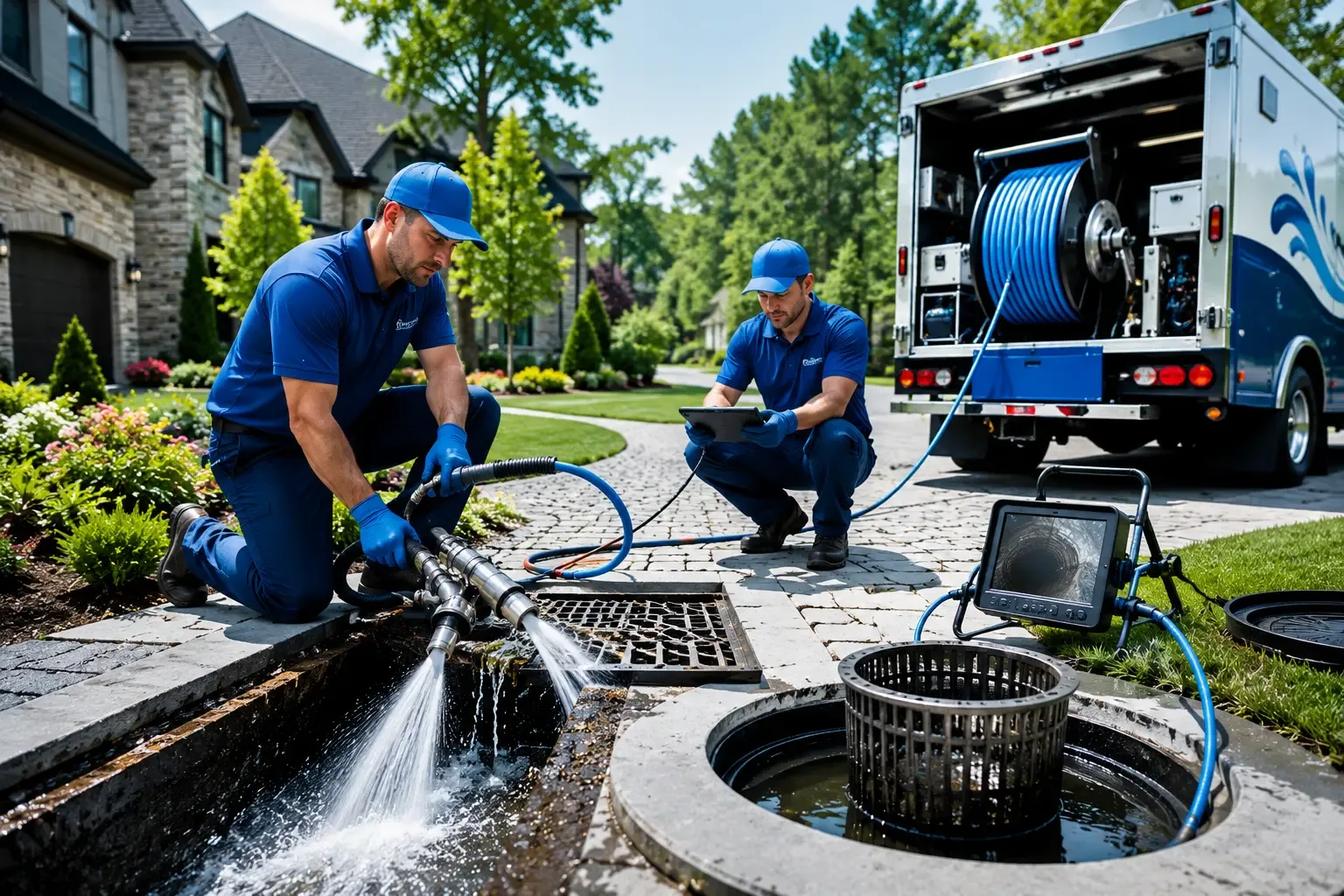 Local outdoor drain cleaning professionals in North Branford, CT