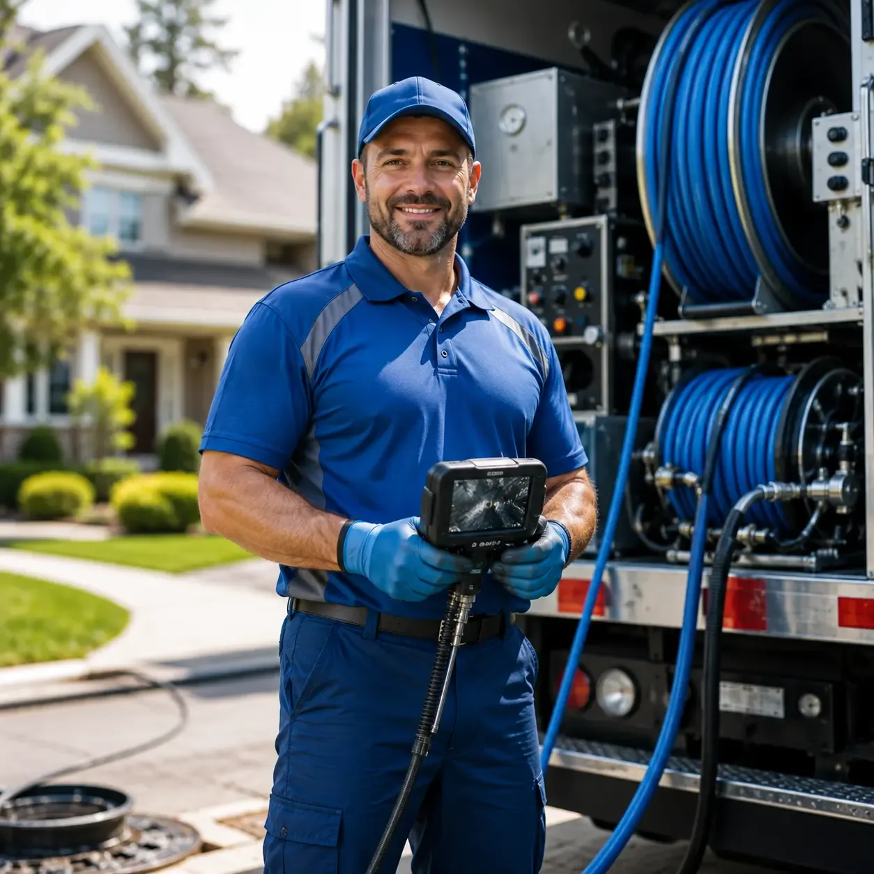 Local outdoor drain cleaning specialists in North Branford, CT